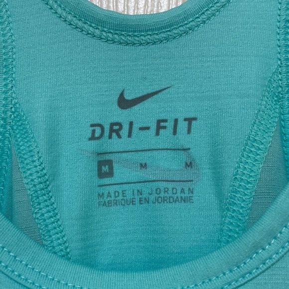 Nike Dri Fit teal tank top - Picture 3 of 8